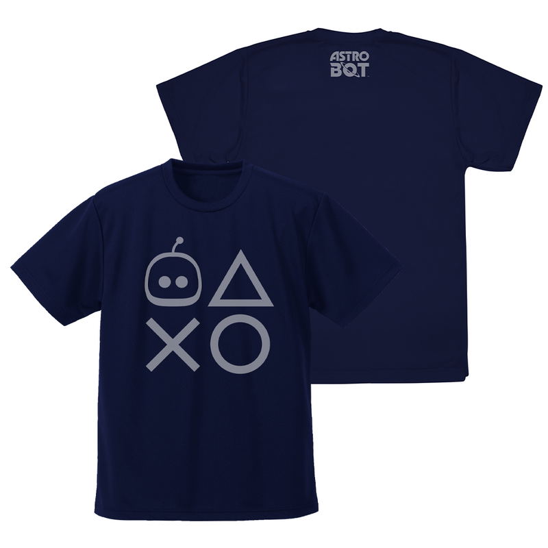 Astro Bot - Astro Shapes Dry T-shirt (Navy | Size S) image 1