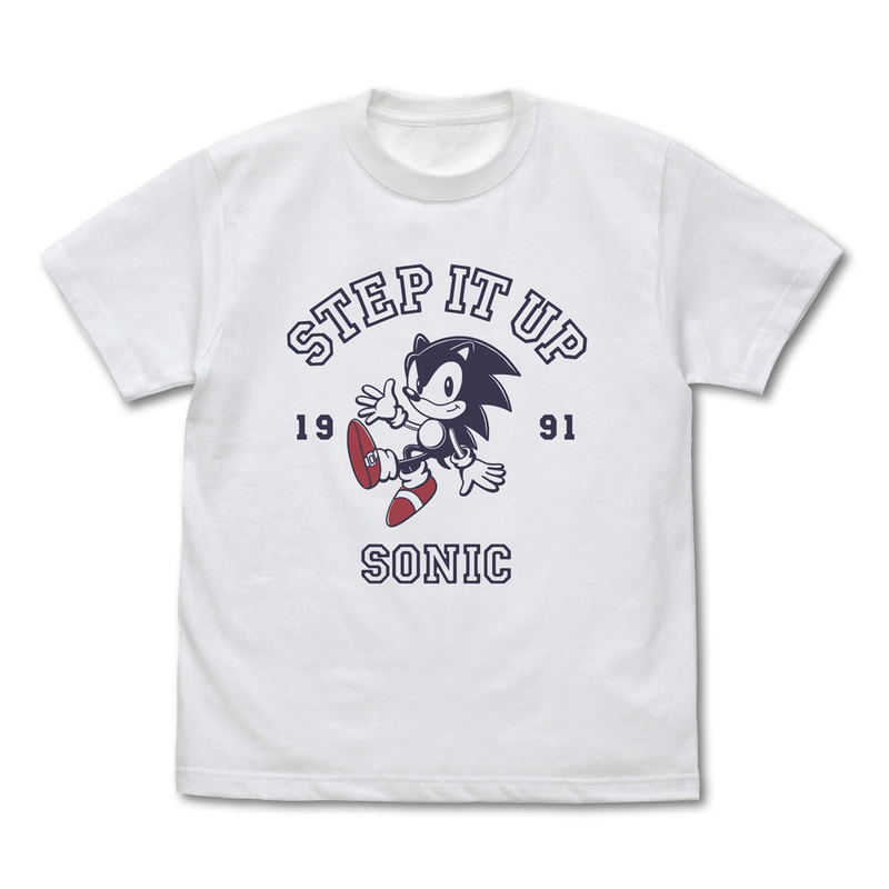 Sonic The Hedgehog - Classic Sonic Step It Up T-shirt (White | Size XL) image 1