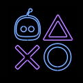 Astro Bot - Astro Neon Shapes T-shirt (Black | Size S) thumbnail 2