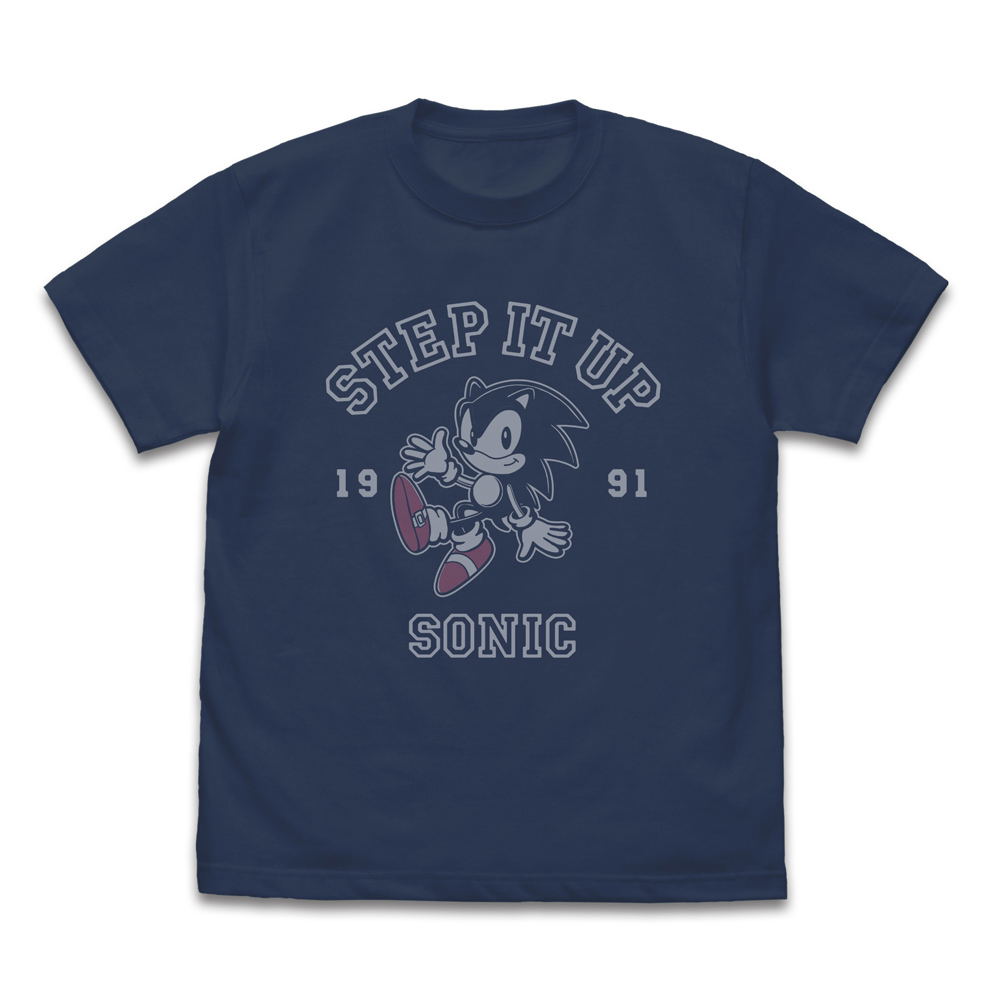 Sonic The Hedgehog - Classic Sonic Step It Up T-shirt (Slate | Size L)