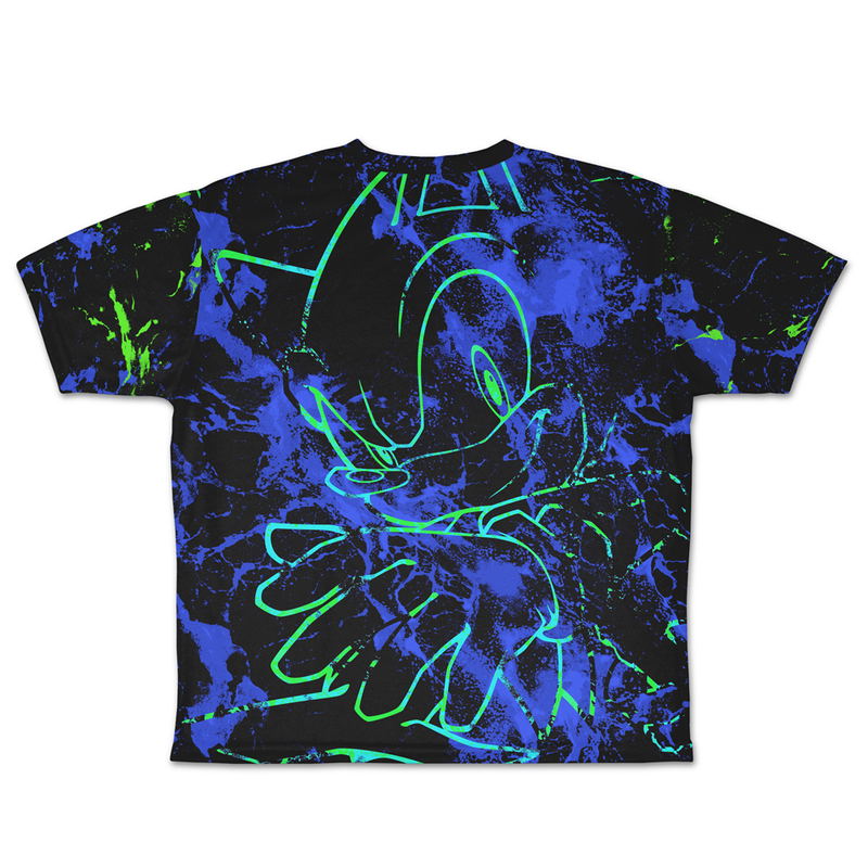 Sonic The Hedgehog Double-Sided Full Graphic T-shirt (Size M) image 3