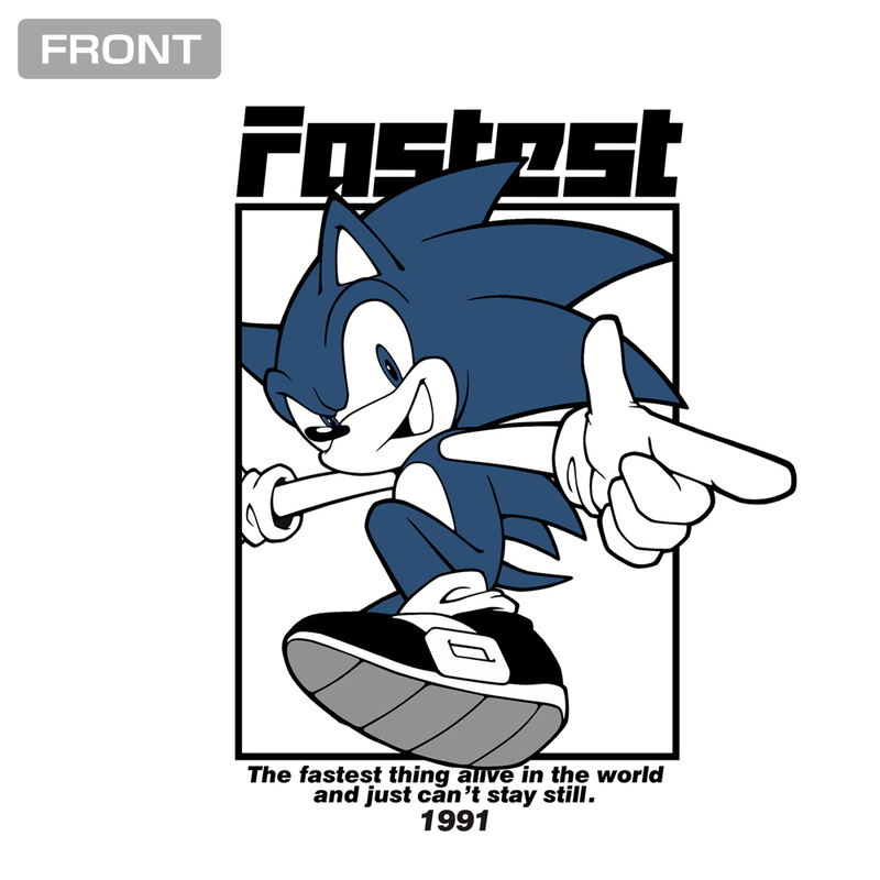 Sonic The Hedgehog - Ribbed Long Sleeve T-shirt (White | Size M) image 2