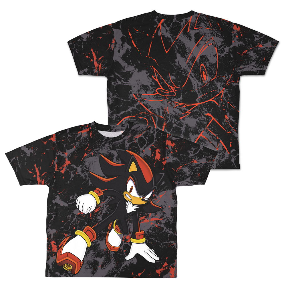Sonic The Hedgehog - Ultimate Lifeform Shadow Double-Sided Full Graphic T-shirt (Size XL)
