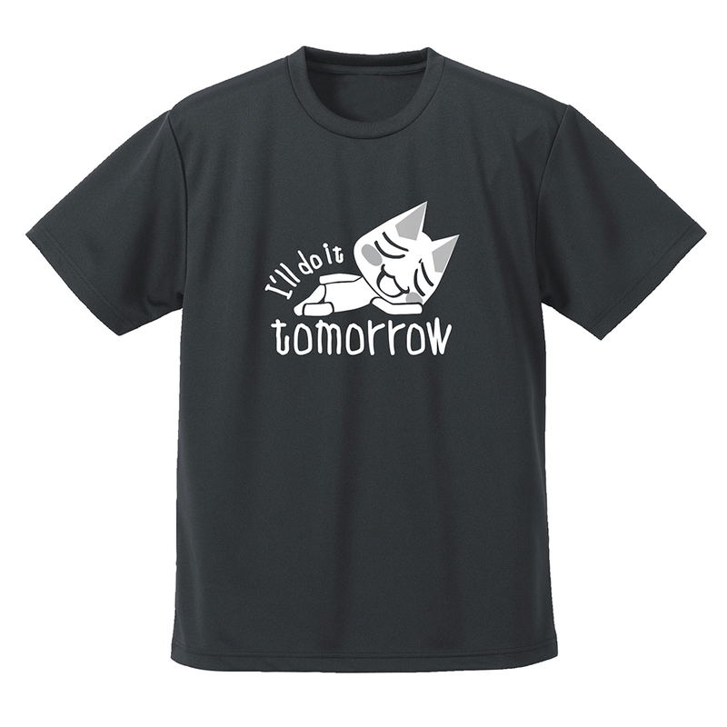 Doko Demo Issyo - Toro I'll Do It Tomorrow Dry T-shirt (Gunmetal | Size L) image 1
