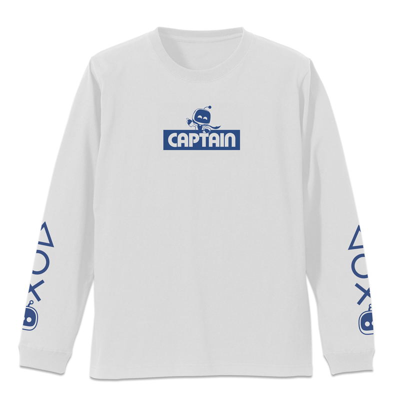 Astro Bot Ribbed Long Sleeve T-shirt (White | Size M) image 1