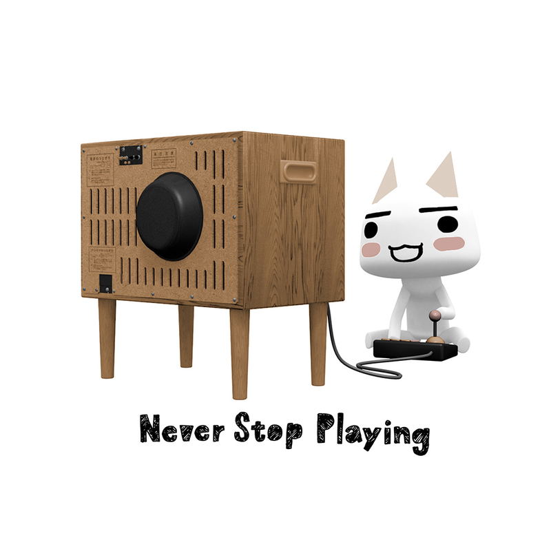 Doko Demo Issyo - Toro Never Stop Playing T-shirt (White | Size S) image 2