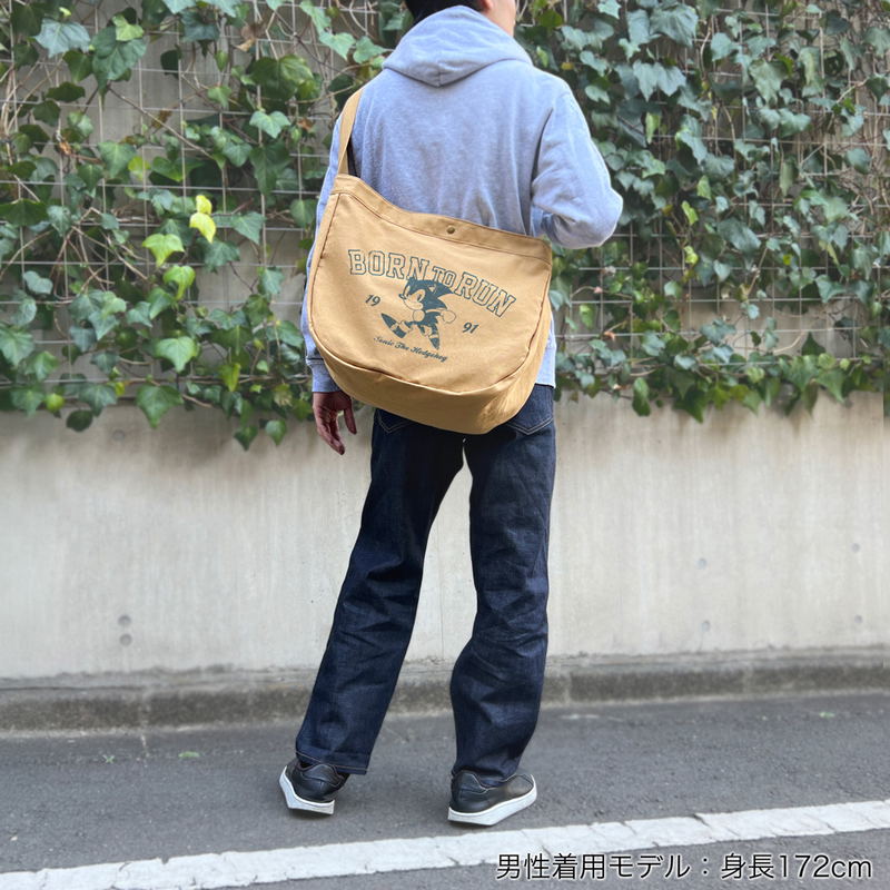 Sonic The Hedgehog - Classic Sonic Newspaper Bag (Sand Khaki) image 2