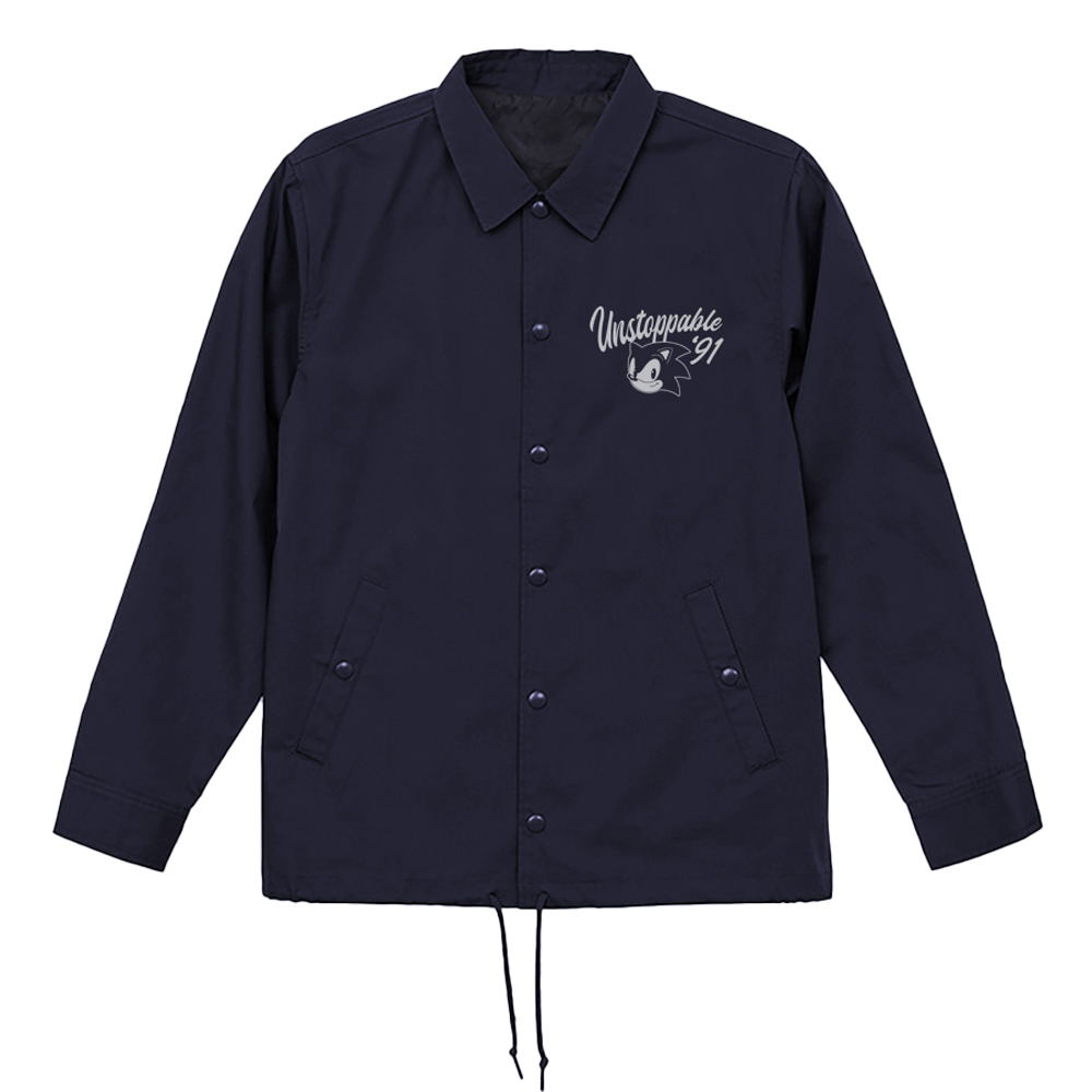 Sonic The Hedgehog - Classic Sonic T/C Coach Jacket (Navy | Size L)