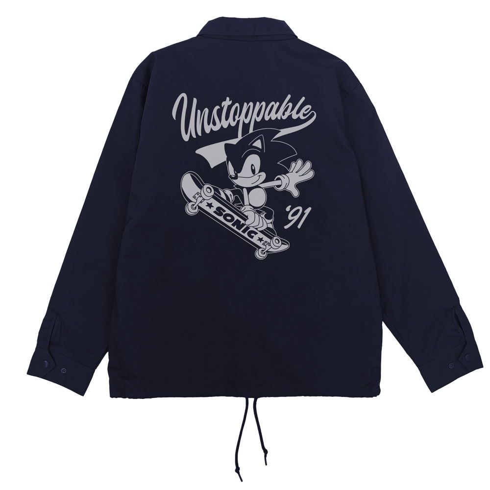 Sonic The Hedgehog - Classic Sonic T/C Coach Jacket (Navy | Size L)