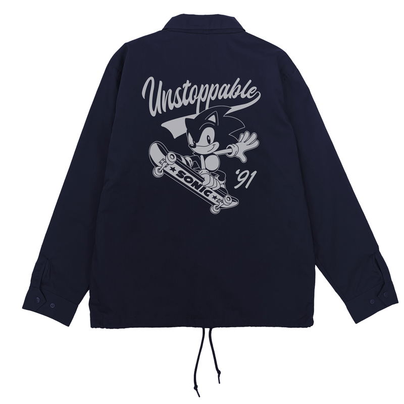 Sonic The Hedgehog - Classic Sonic T/C Coach Jacket (Navy | Size L) image 3