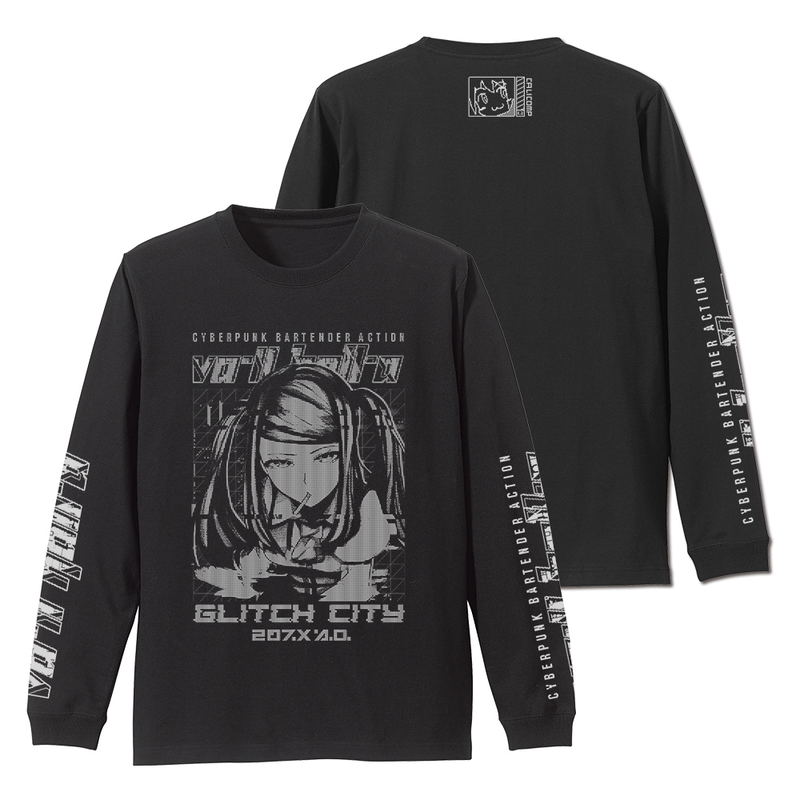 VA-11 Hall-A - Jill Ribbed Long Sleeve T-shirt (Black | Size M) image 1
