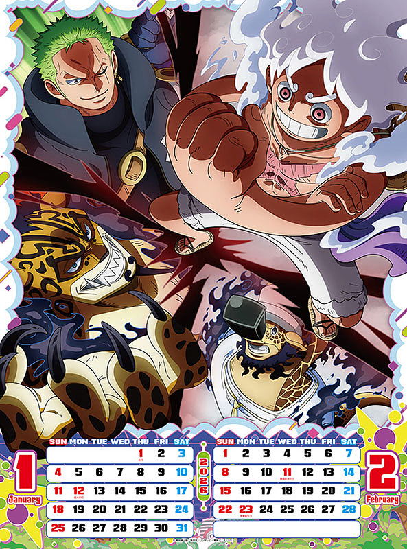 One Piece 2026 Wall Calendar