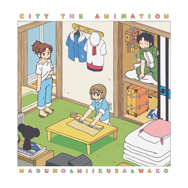City The Animation T-shirt Nagumo Midori & Niikura & Izumi Wako (Size L) image 3