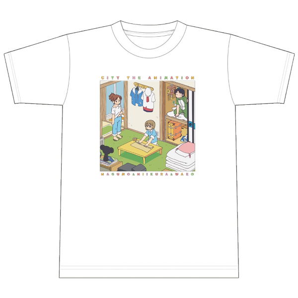 City The Animation T-shirt Nagumo Midori & Niikura & Izumi Wako (Size L) image 4