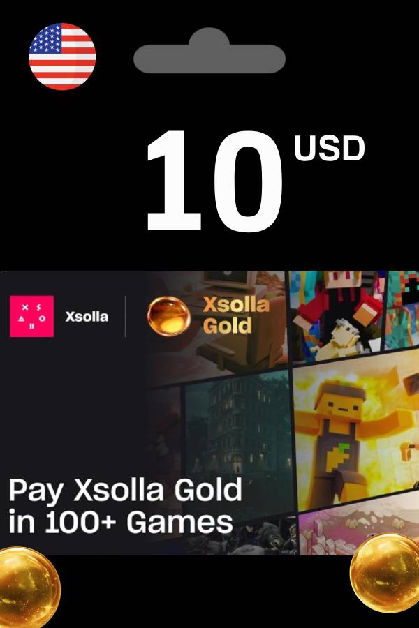 Xsolla Gold Gift Card 10 USD | US Account <span class="ext ext_digital">digital</span> image 1