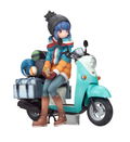 Yuru Camp 1/10 Scale Pre-Painted Figure: Shima Rin with Scooter (Re-run) thumbnail 1