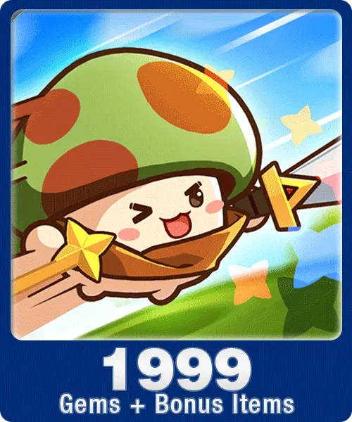 Legend of Mushroom 1999 Gems + Bonus Items | Indonesia Direct Top-Up Codashop Direct Top Up digital — Import Game Deal