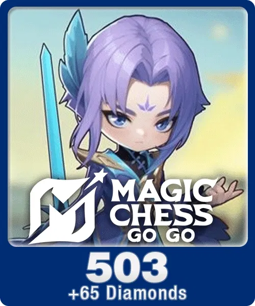 Magic Chess: Go Go 503 Diamonds + 65 Bonus Direct Top-Up Codashop Direct Top Up digital — Import Game Deal