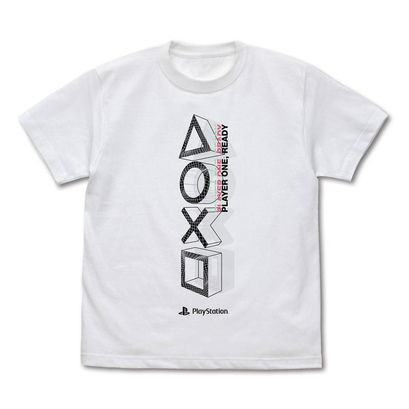 PlayStation - T-shirt For PlayStation Shapes Logo Meta Mesh Ver. (White | Size XL) image 1