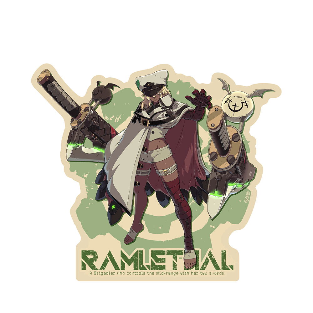 Guilty Window Sticker Guilty Gear -Strive- Ramlethal Valentine Outdoor Sticker