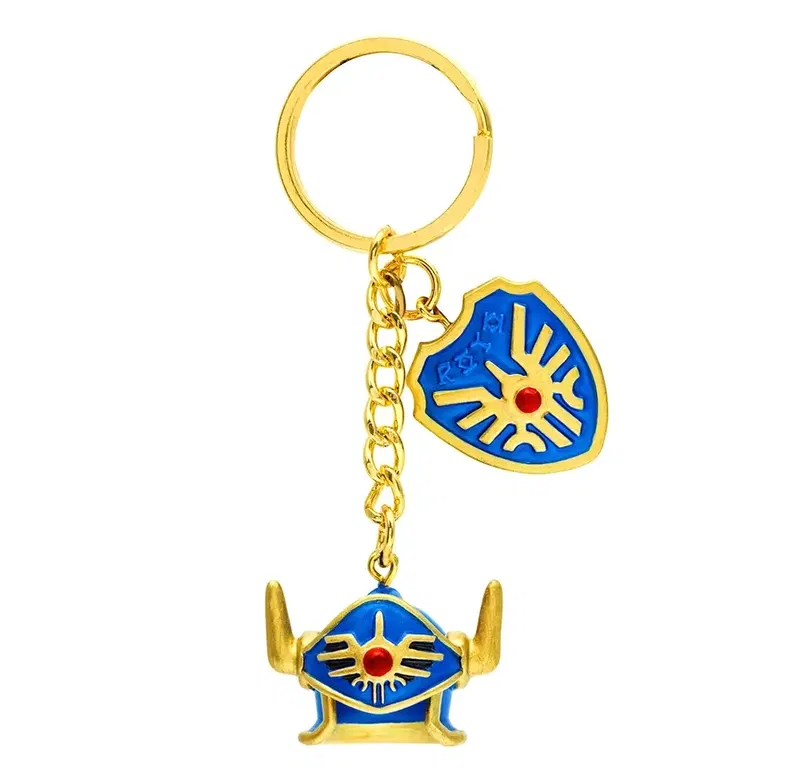 Dragon Quest Key Chain Erdrick's Helmet & Erdrick's Shield (Re-run) image 1