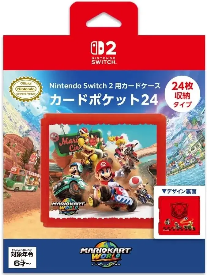 マリオカートワールド MARIOKART WORLD Switch2 Nintendo Switch 2 Card Pocket 24 (Mario Kart World) for Nintendo