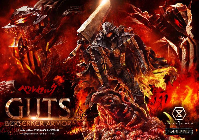 Ultimate Premium Masterline Berserk 1/4 Scale Statue: Guts Berserker Armor Grunbeld Vs Guts DX Edition image 37