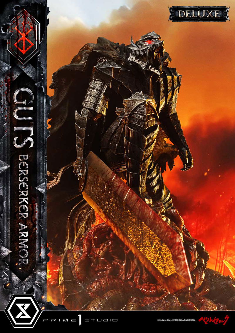 Ultimate Premium Masterline Berserk 1/4 Scale Statue: Guts Berserker Armor Grunbeld Vs Guts DX Edition image 2