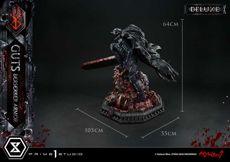 Ultimate Premium Masterline Berserk 1/4 Scale Statue: Guts Berserker Armor Grunbeld Vs Guts DX Edition image 23