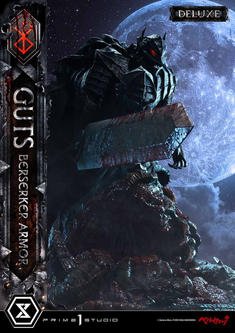 Ultimate Premium Masterline Berserk 1/4 Scale Statue: Guts Berserker Armor Grunbeld Vs Guts DX Edition image 3