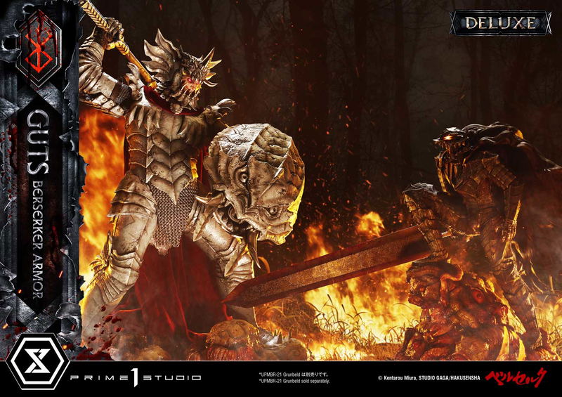 Ultimate Premium Masterline Berserk 1/4 Scale Statue: Guts Berserker Armor Grunbeld Vs Guts DX Edition image 31