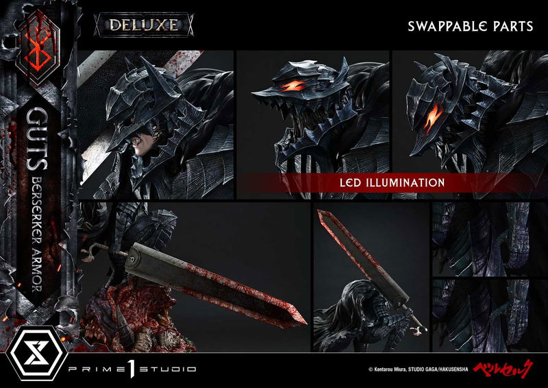 Ultimate Premium Masterline Berserk 1/4 Scale Statue: Guts Berserker Armor Grunbeld Vs Guts DX Edition image 35