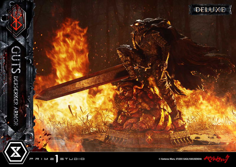Ultimate Premium Masterline Berserk 1/4 Scale Statue: Guts Berserker Armor Grunbeld Vs Guts DX Edition image 7
