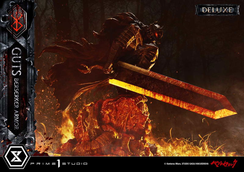 Ultimate Premium Masterline Berserk 1/4 Scale Statue: Guts Berserker Armor Grunbeld Vs Guts DX Edition image 8