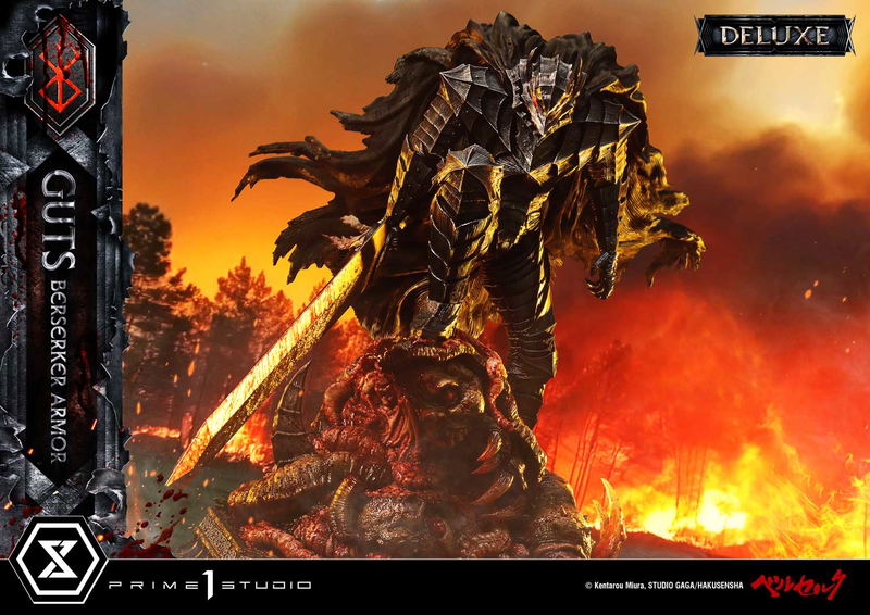 Ultimate Premium Masterline Berserk 1/4 Scale Statue: Guts Berserker Armor Grunbeld Vs Guts DX Edition image 9