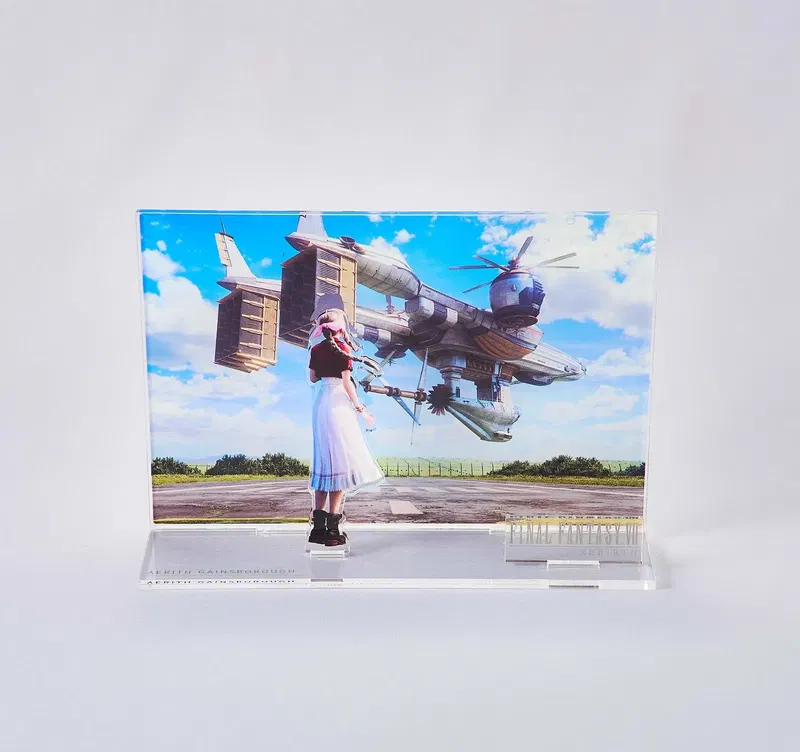 Final Fantasy VII Rebirth Acrylic Diorama Key Art Aerith image 1