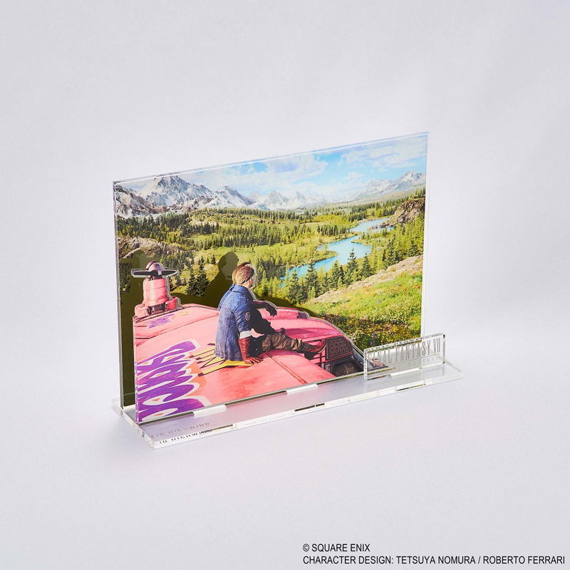Final Fantasy VII Rebirth Acrylic Diorama Key Art Cid image 2