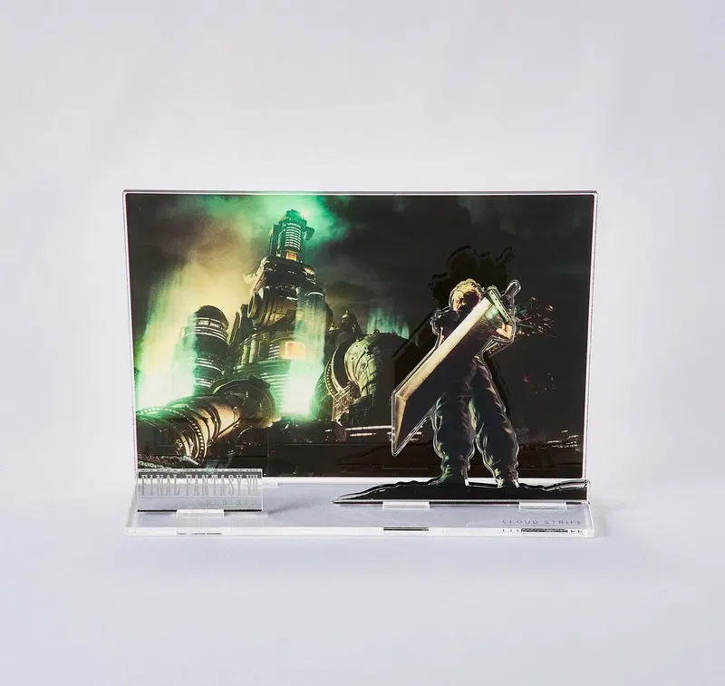 Final Fantasy VII Rebirth Acrylic Diorama Key Art Cloud image 1