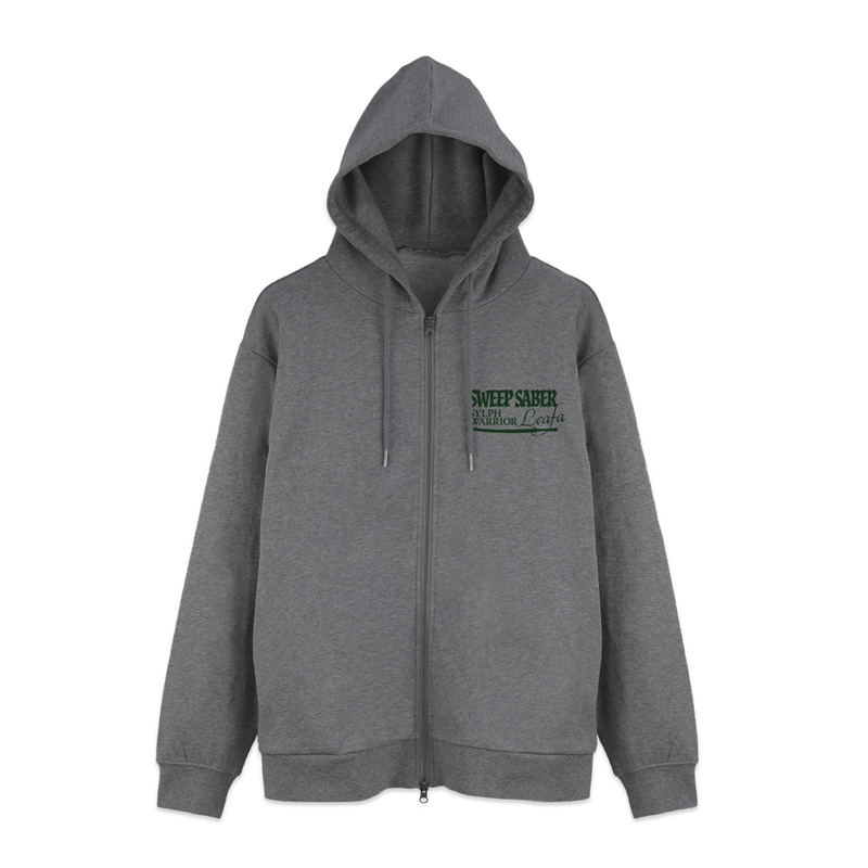 Sword Art Online - Sylph Warrior Leafa Zip Hoodie (Mix Gray | Size L) image 3
