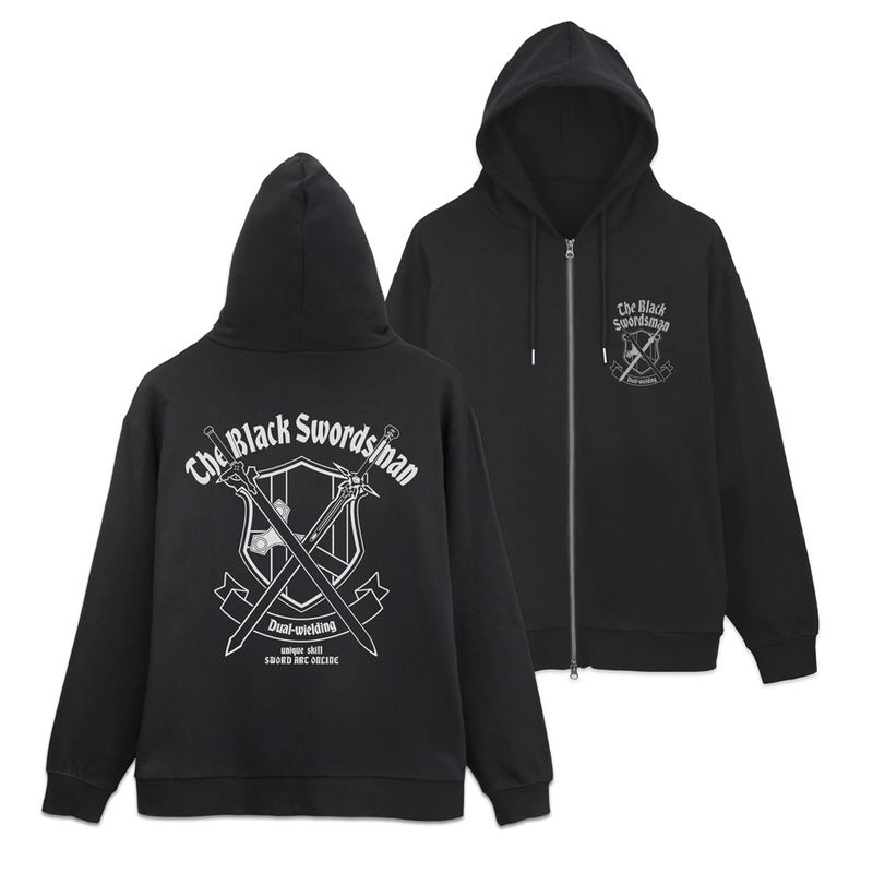 Sword Art Online - The Black Swordsman Kirito Dual-wielding Zip Hoodie (Black | Size XL) image 1