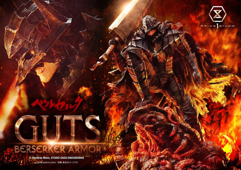 Ultimate Premium Masterline Berserk 1/4 Scale Statue: Guts Berserker Armor Grunbeld Vs Guts image 39