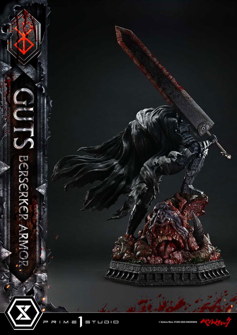 Ultimate Premium Masterline Berserk 1/4 Scale Statue: Guts Berserker Armor Grunbeld Vs Guts image 10