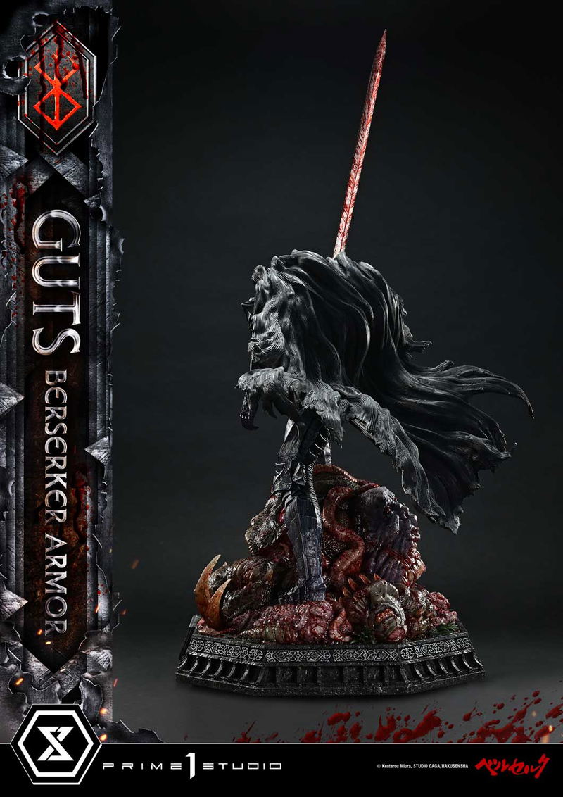 Ultimate Premium Masterline Berserk 1/4 Scale Statue: Guts Berserker Armor Grunbeld Vs Guts image 11