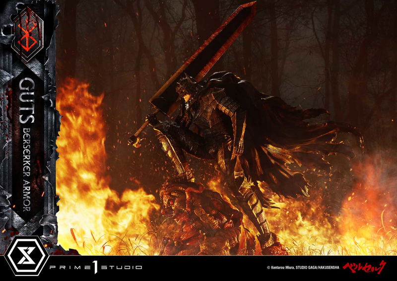Ultimate Premium Masterline Berserk 1/4 Scale Statue: Guts Berserker Armor Grunbeld Vs Guts image 18