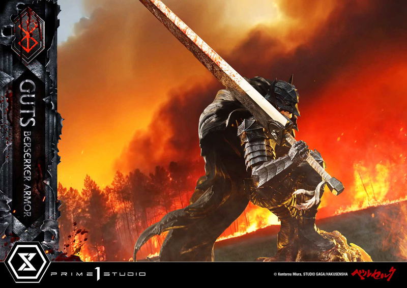 Ultimate Premium Masterline Berserk 1/4 Scale Statue: Guts Berserker Armor Grunbeld Vs Guts image 20