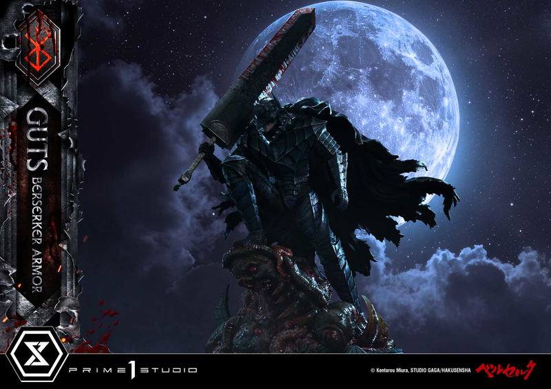 Ultimate Premium Masterline Berserk 1/4 Scale Statue: Guts Berserker Armor Grunbeld Vs Guts image 22