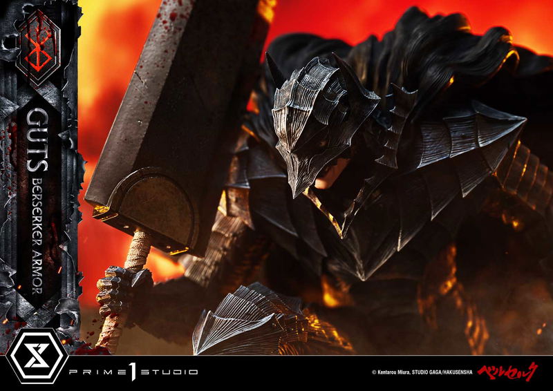 Ultimate Premium Masterline Berserk 1/4 Scale Statue: Guts Berserker Armor Grunbeld Vs Guts image 24