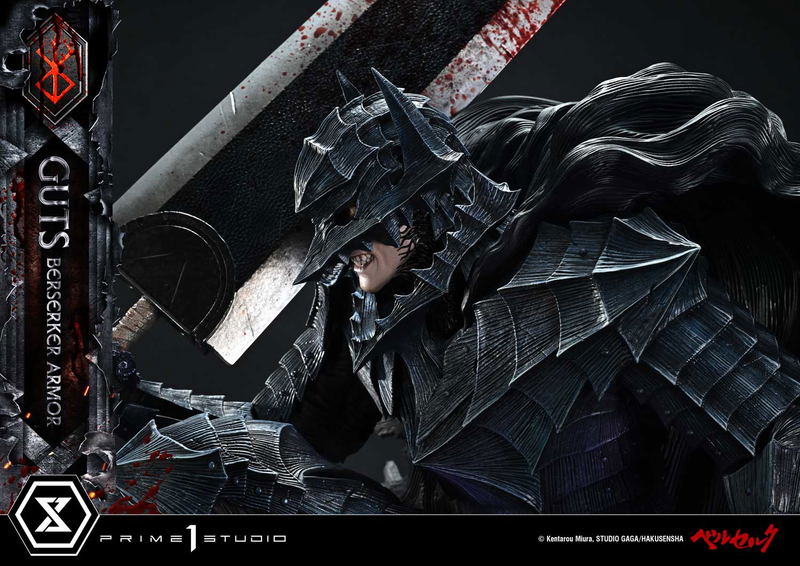 Ultimate Premium Masterline Berserk 1/4 Scale Statue: Guts Berserker Armor Grunbeld Vs Guts image 26