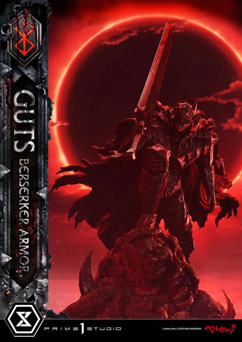 Ultimate Premium Masterline Berserk 1/4 Scale Statue: Guts Berserker Armor Grunbeld Vs Guts image 3