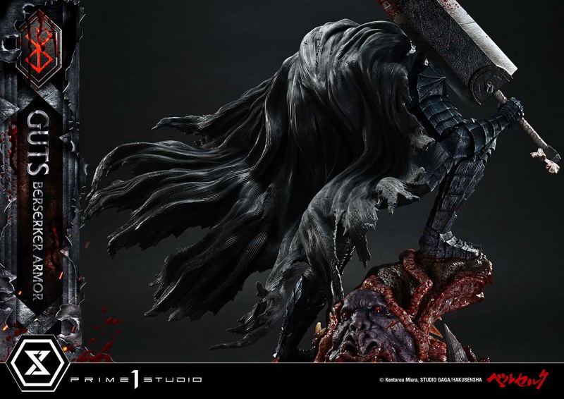 Ultimate Premium Masterline Berserk 1/4 Scale Statue: Guts Berserker Armor Grunbeld Vs Guts image 29